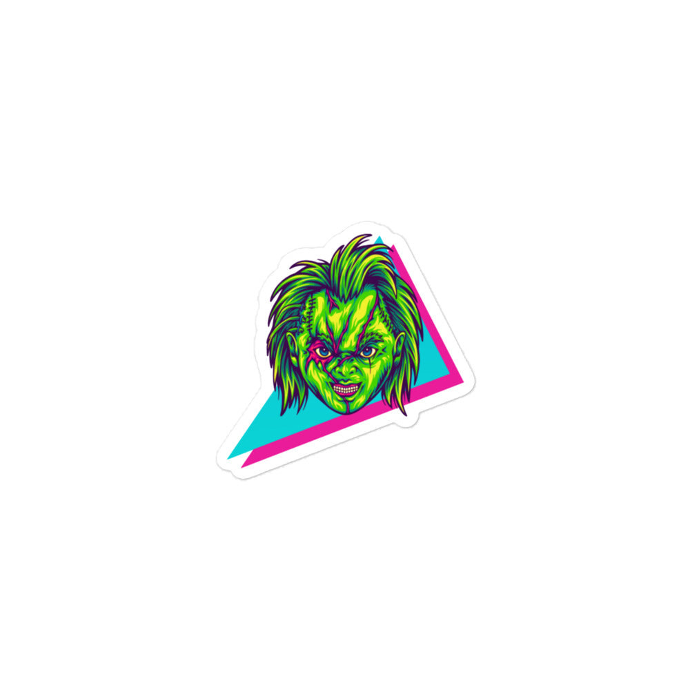 Zombie Chucky Retro Decal