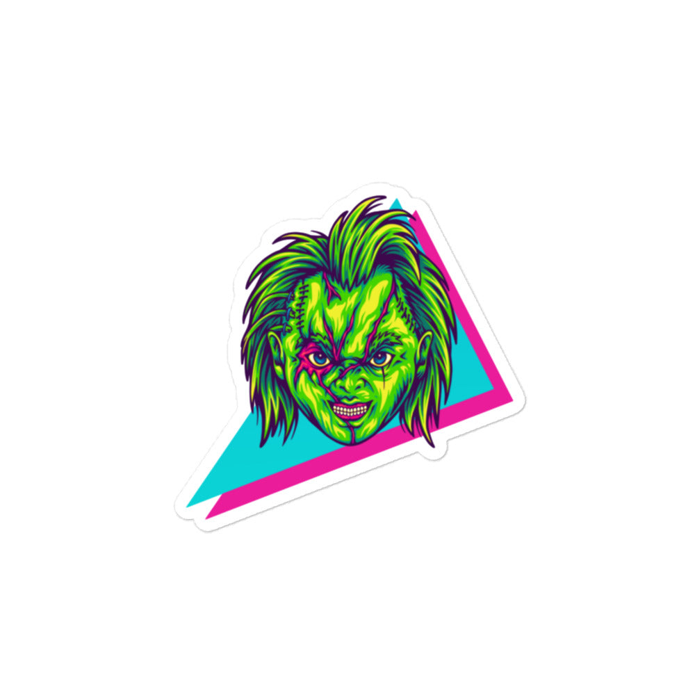 Zombie Chucky Retro Decal