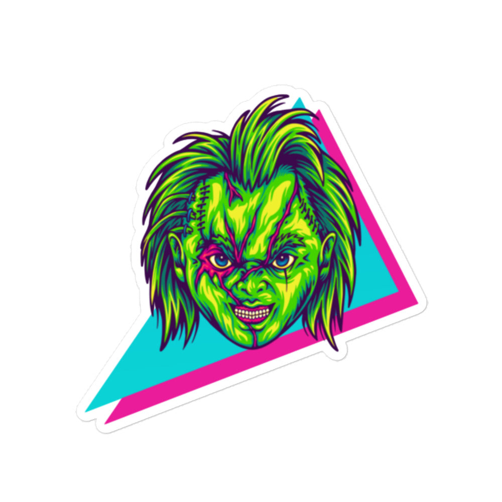 Zombie Chucky Retro Decal