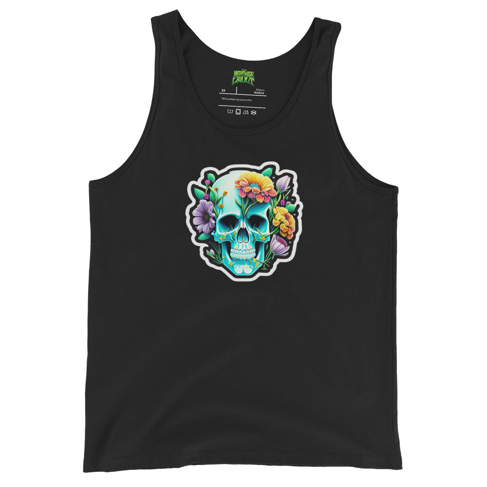 Candy Skull with Flowers Tank