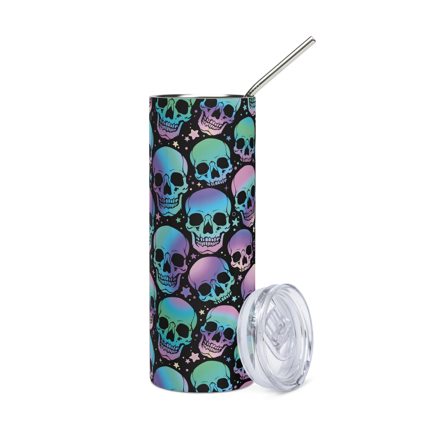 Ombre Skulls Tumbler