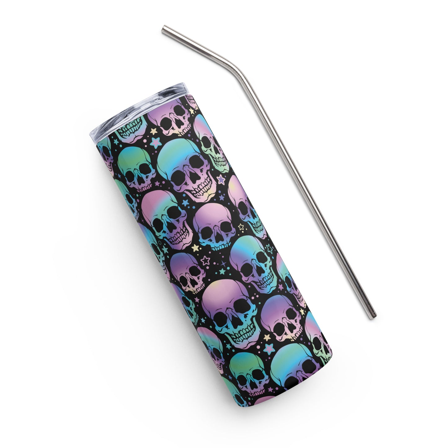 Ombre Skulls Tumbler