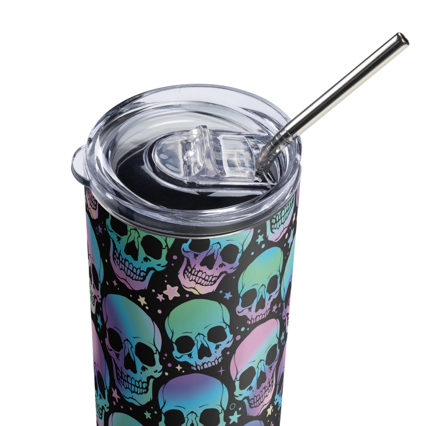 Ombre Skulls Tumbler