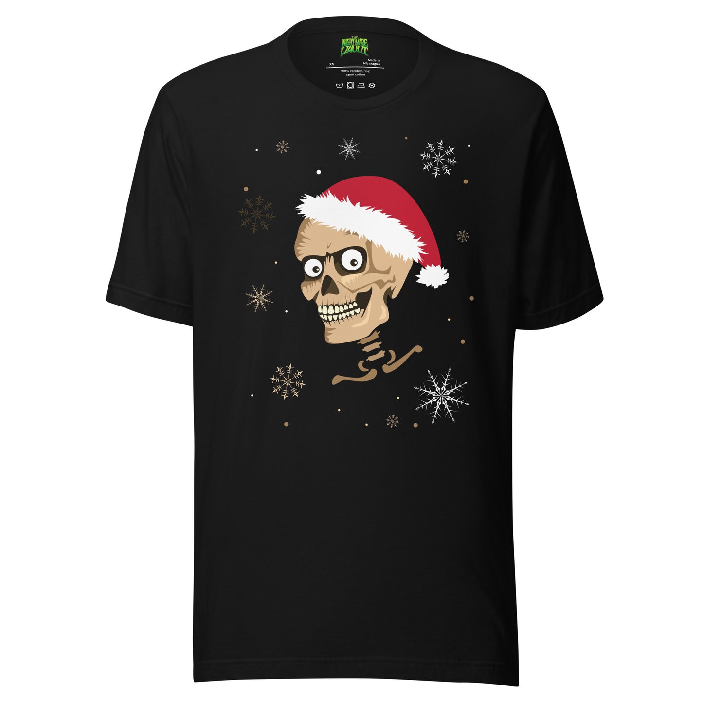 Santa Skeleton tee