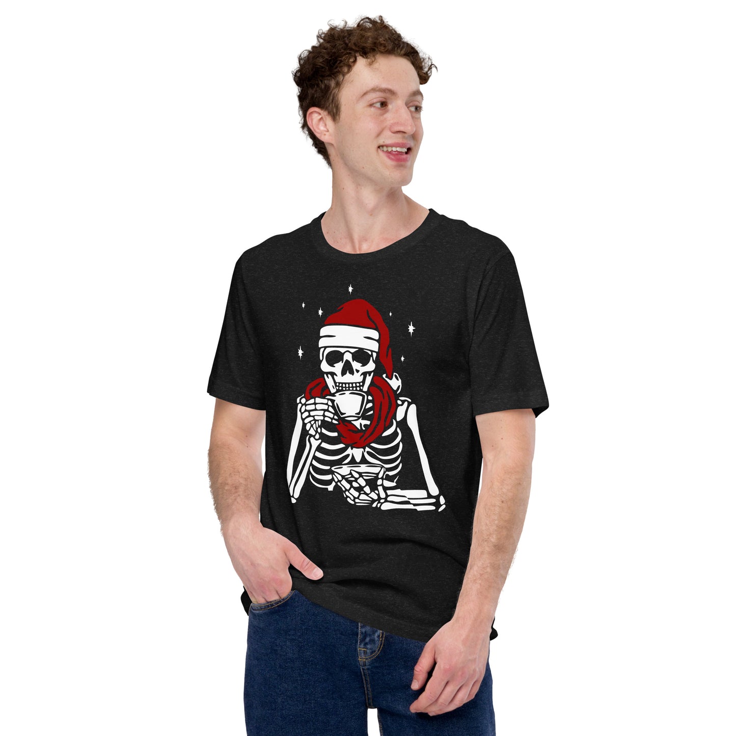 Skeleton Sipping tee