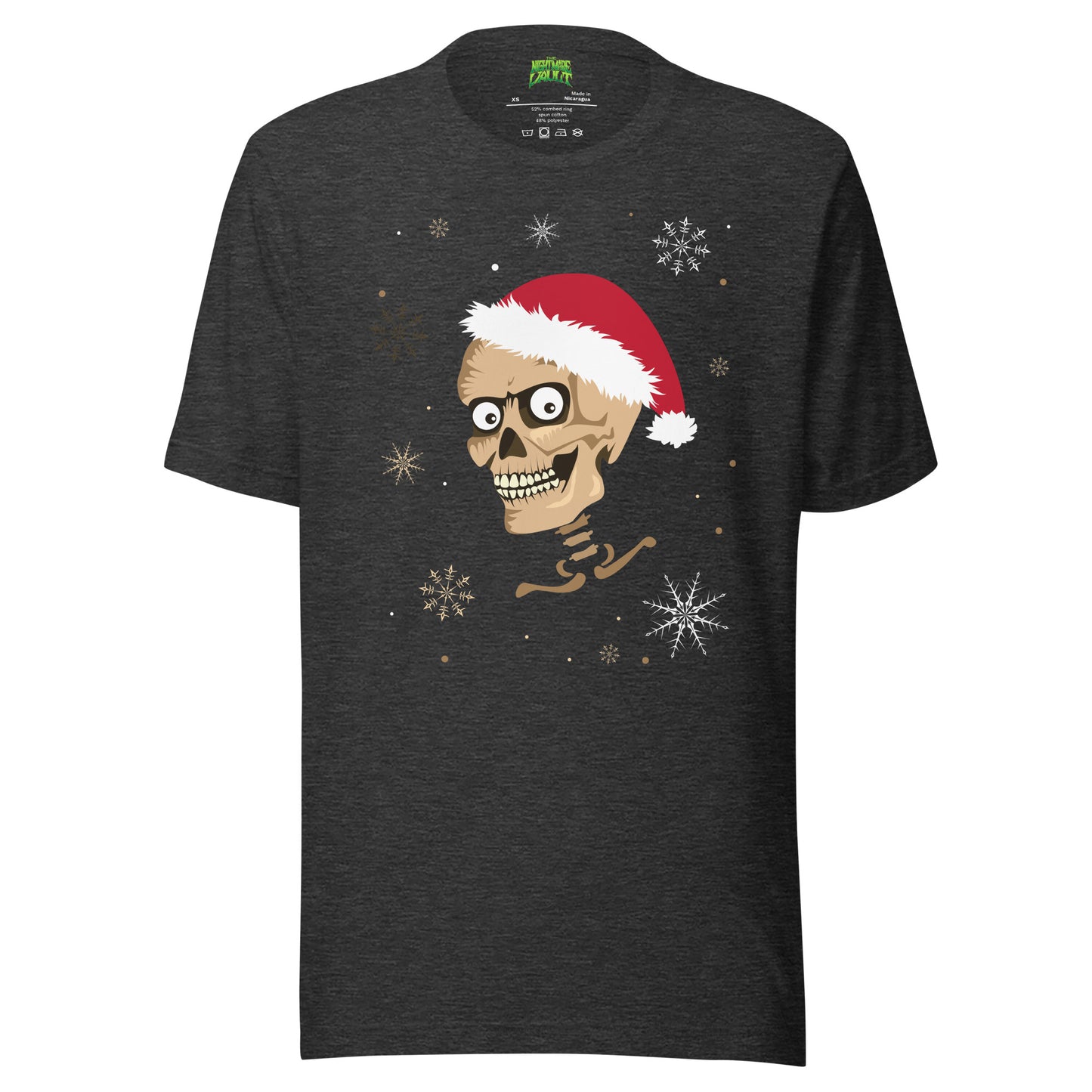 Santa Skeleton tee