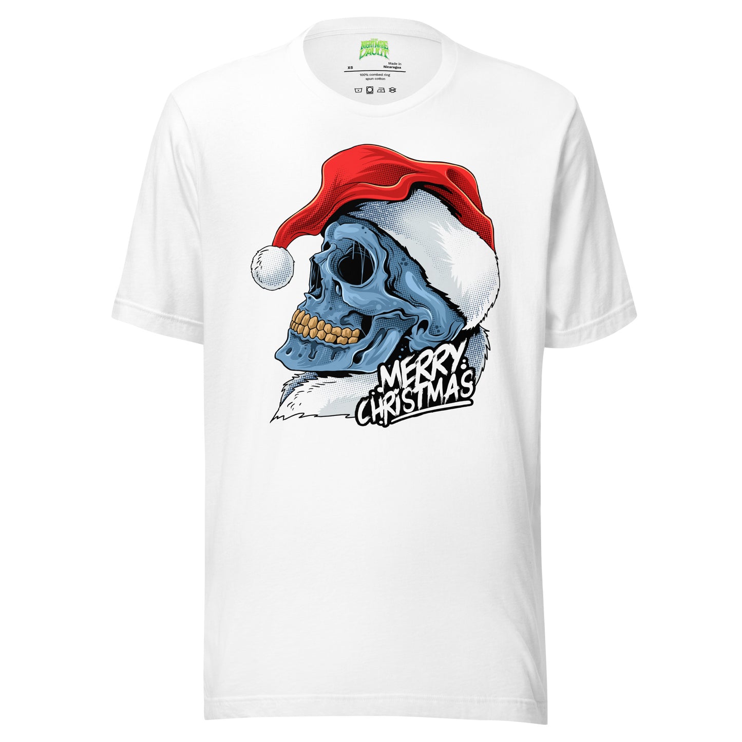 Santa Skull - Merry Christmas tee