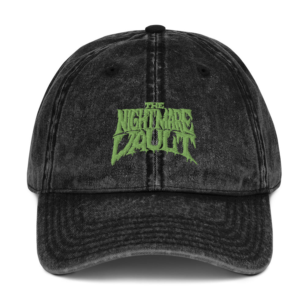 The Nightmare Vault Logo Vintage Cotton Twill Cap