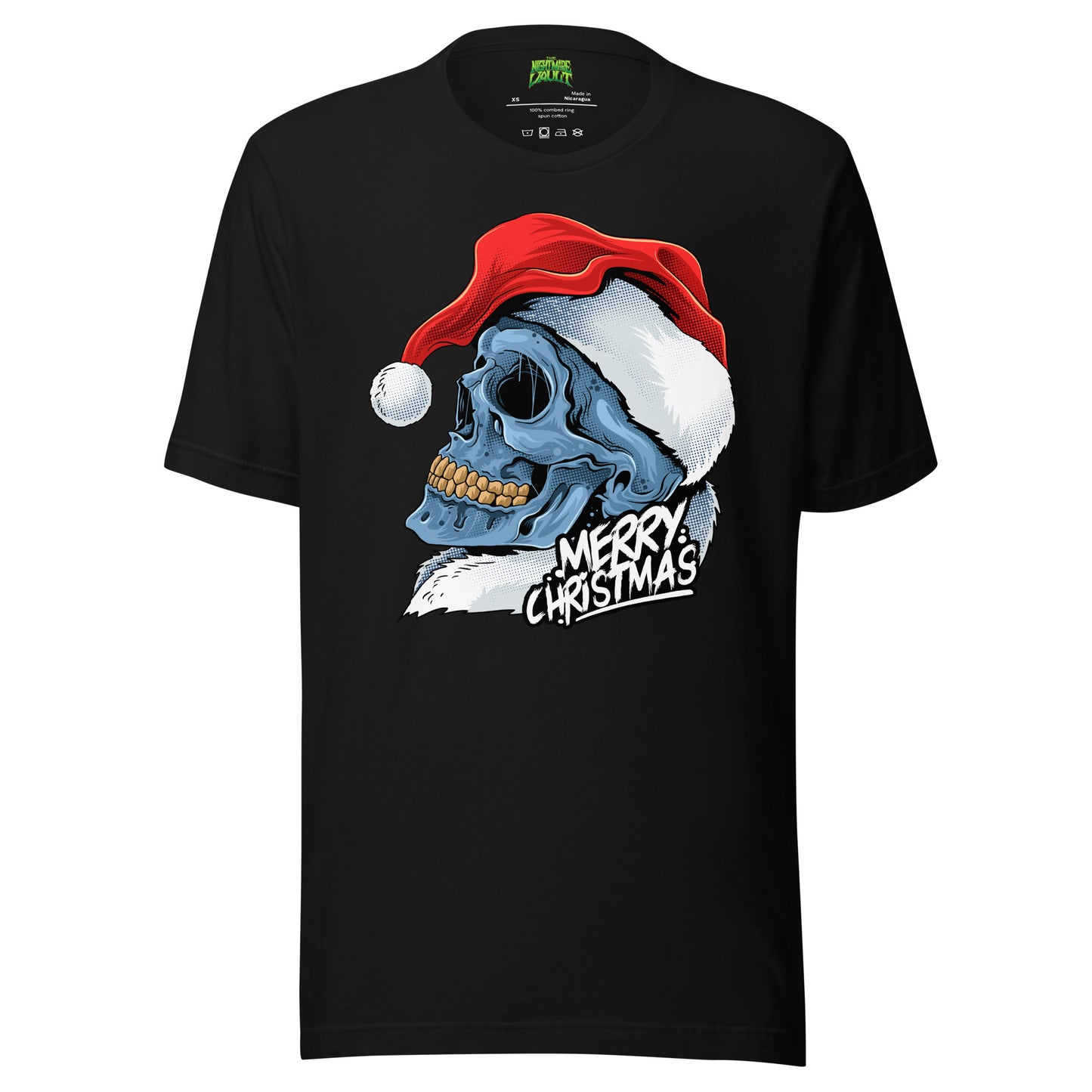 Santa Skull - Merry Christmas tee