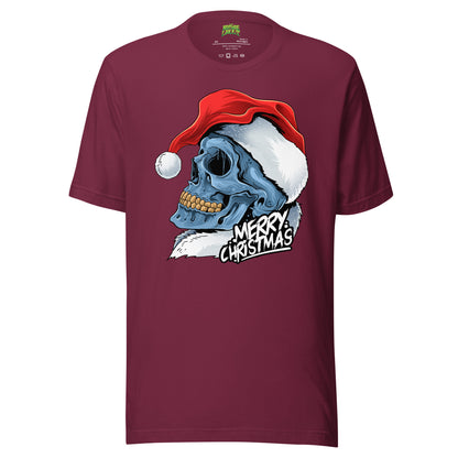 Santa Skull - Merry Christmas tee